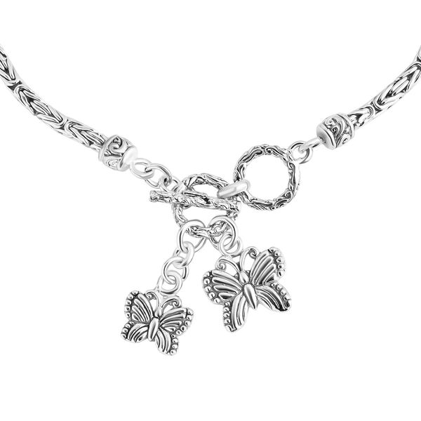 Royal Bali Kollektion- Armband mit Schmetterlings-Charme in 925 Silber, 20cm image number 3