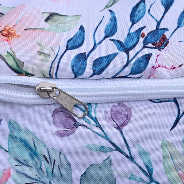 Serenity Night: 2-lagig Erweiterbare Aufbewahrungstasche, Blumenmuster, Gr&ouml;&szlig;e: 51x37x40 cm, Mehrfarbig image number 6