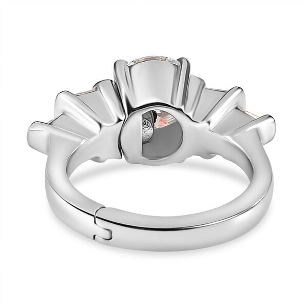 Moissanit öffenbarer Ring - 2,16 ct. image number 7