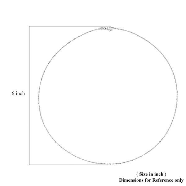 Diamantschliff 45cm Kette in 950 Platin image number 6