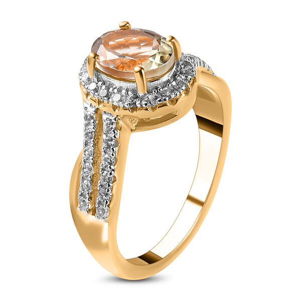 AAA Turkizit und Zirkon-Ring - 1,81 ct. image number 5