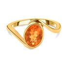 Salamanca Feueropal-Ring, 925 Silber Vergoldet  ca. 0,83 ct image number 0