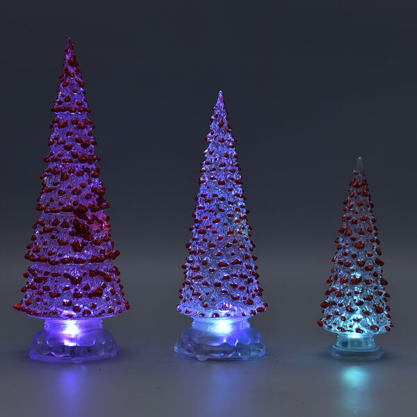 3er-Set Farbwechsel Baum, Rot image number 2