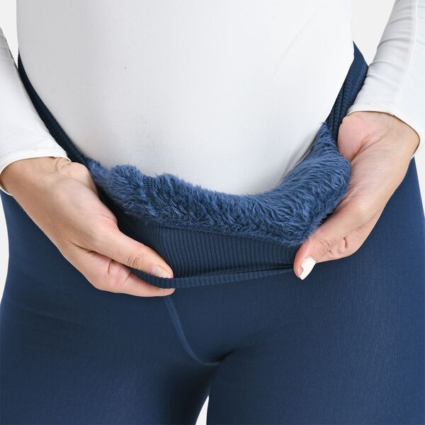 Thermo-Leggings mit Fleecefutter, Marineblau, Gr&ouml;&szlig;e S/M image number 6