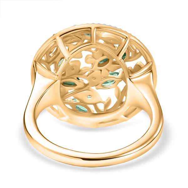 D’Joy Kagem sambischer Smaragd und Zirkon Ring - 0,66 ct. image number 5