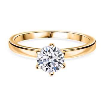 LUXURIANT DIAMOND - Lab Grown Diamant VS-EF SGL zertifiziert Ring, 585 Gelbgold ca. 1.00 ct (Gr&ouml;&szlig;e 20.00) 1.00 ct