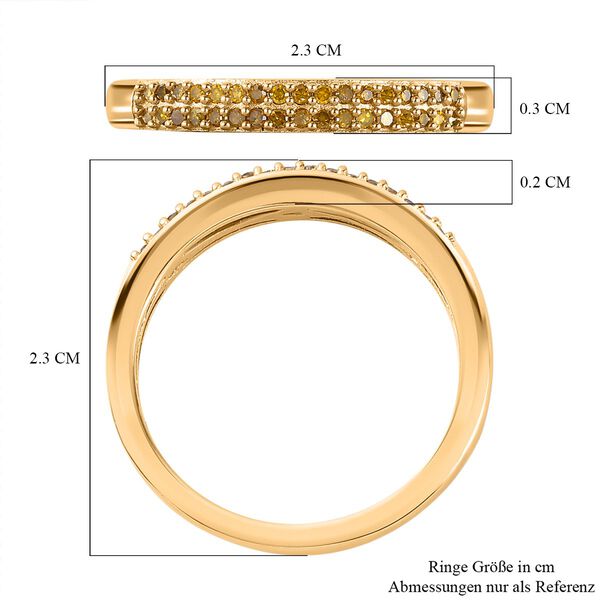 Gelber Diamant-Bandring - 0,20 ct. image number 7