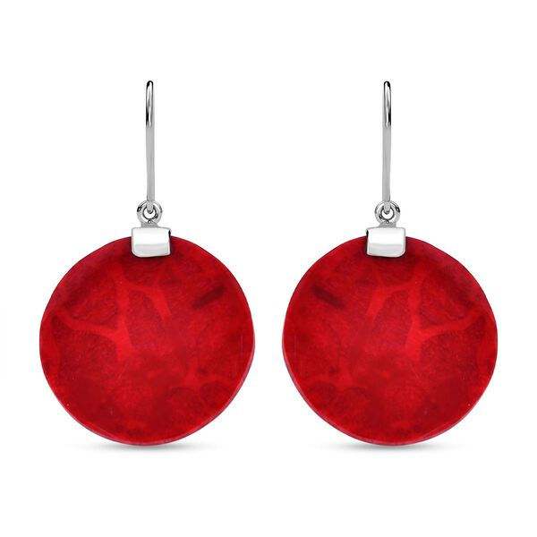 Royal Bali Kollektion - Rote Koralle Ohrringe und Anh&auml;nger image number 3