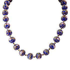 IL MURANO DI FRANCESCA - Murano Halskette ca. 50 cm 925 Silber 750 Gelb Vergoldet