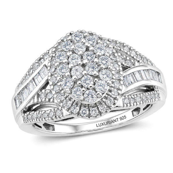 LUXURIANT DIAMOND - Lab Grown Diamant SI-GH Ring 925 Silber Rhodiniert (Gr&ouml;&szlig;e 18.00) ca. 1,00 ct image number 3