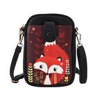 Stilvolle, kompakte und stilvolle Crossbody-Tasche aus Kunstleder, 19x13.5x2cm, Fuchs