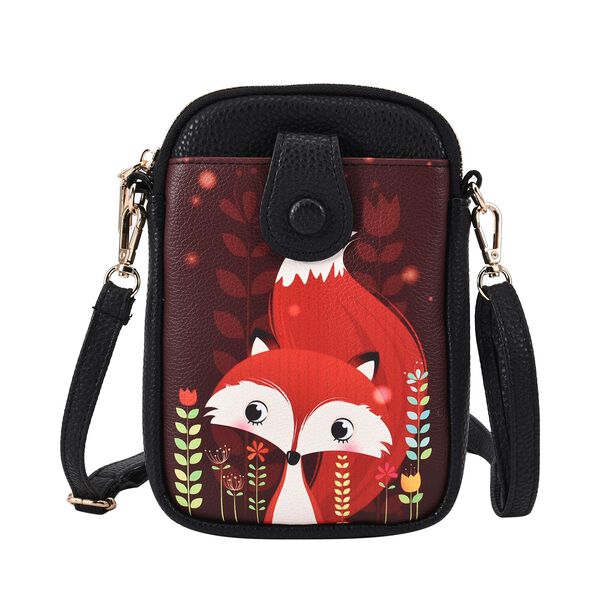 Crossbody Tasche aus Kunstleder, Fuchs image number 0