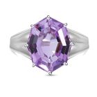 Rosa Amethyst Ring, 925 Silber rhodiniert (Größe 19.00) ca. 10.45 ct image number 0