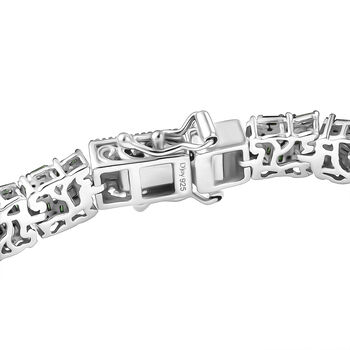 D'Joy gr&uuml;nes Diamant 19cm Armband - 4,95 ct.