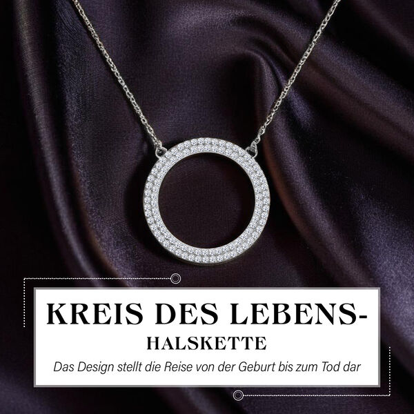 LUXURIANT SI-FG Labor Diamant Halskette, 45 cm - 1 ct. image number 1