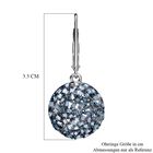 Blaue Diamant Ohrringe, 925 Silber platiniert ca. 1.00 ct image number 4