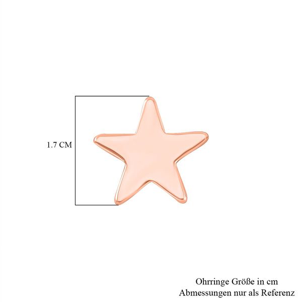 2er Set - Stern-Halskette und Ohrringe Schmuckset, vergoldet image number 8