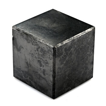 Shungit Quadrat 4 cm ca. 110 g Schwarz