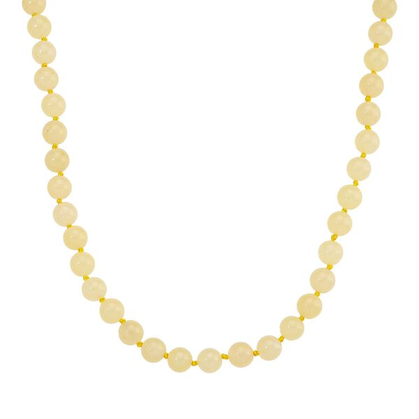 Heliodor Farbiger Quarzit Halskette, ca. 45 cm + 5 cm Extender, 316L Edelstahl ca. 270.00 ct