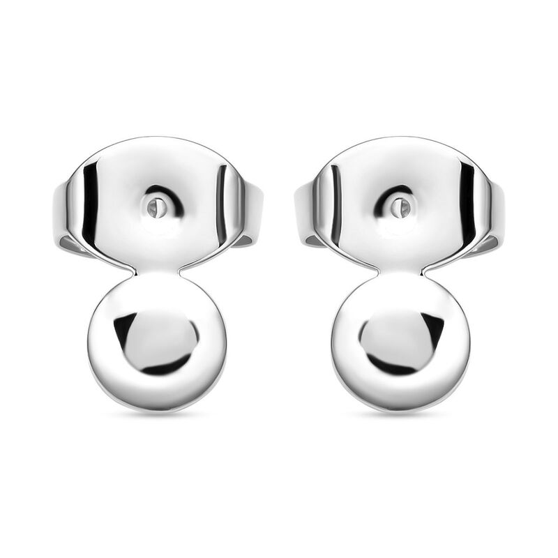 Größer Ohrring-Verschluss in rhodiniertem Silber image number 0