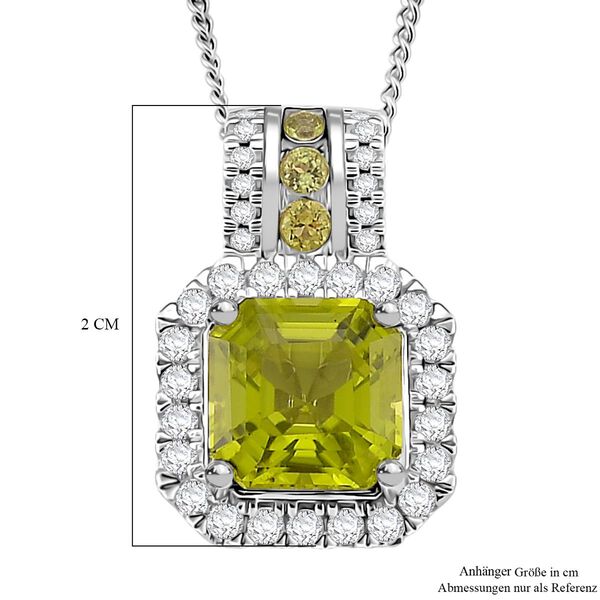 D'Joy Peridot und Moissanit Ring und Anh&auml;nger mit 45cm Kette image number 6