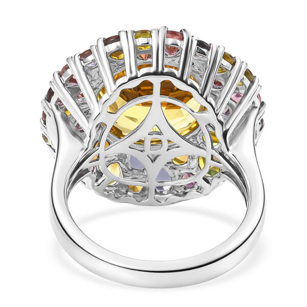 D'Joy AA Citrin, Mehrfarbig-Turmalin Ring 925 Silber rhodiniert (Gr&ouml;&szlig;e 20.00) ca. 10,59 ct image number 5