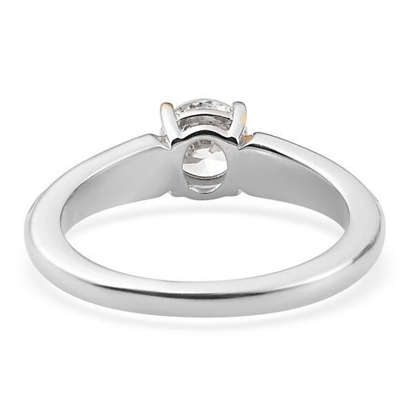 LUSTRO STELLA - feinster Zirkonia Solit&auml;r-Ring, 925 Silber dreifarbige Beschichtung image number 6