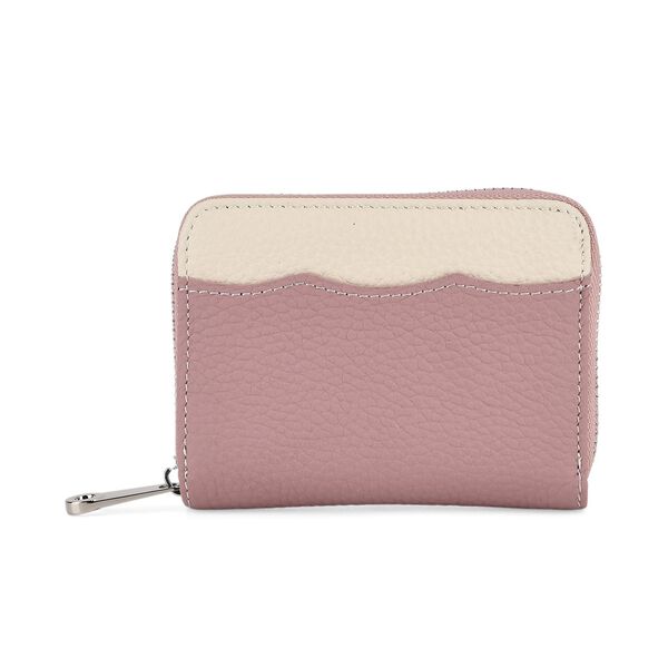 Echtleder-Geldb&ouml;rse, RFID-Schutz, 11,5x8,5x2,5cm, Pink