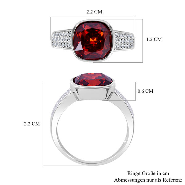 LUSTRO STELLA orange und wei&szlig;er Zirkonia-Ring - 9,03 ct. image number 4