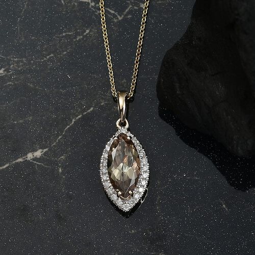 AAA Turkizit, Weißer Diamant Schmuckset ca. 50 cm 585 Gold ca. 2,25 ct. image number 1