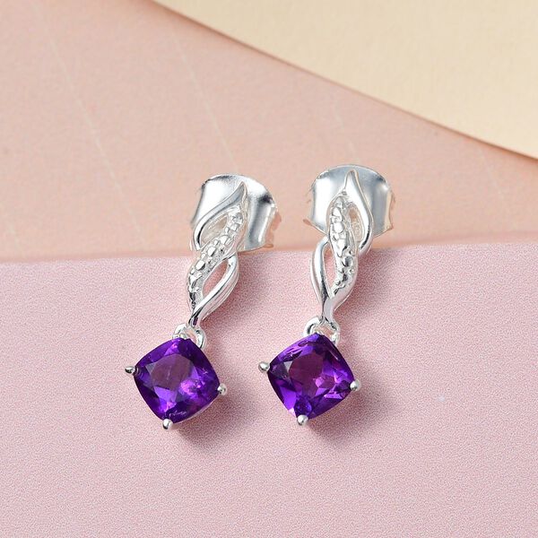 Afrikanische Amethyst-Ohrh&auml;nger - 1 ct. image number 2