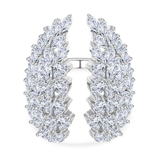 GP Amore Kollektion - Weißer Zirkon und blauer Saphir Ring - 7,44 ct. image number 0