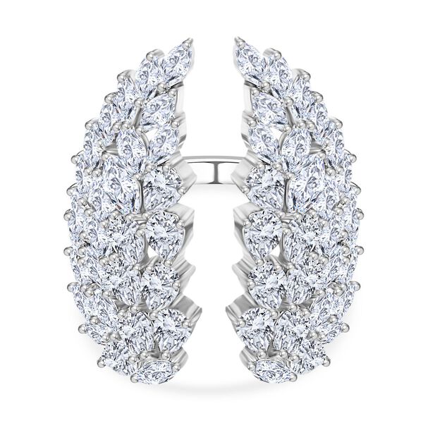 GP Amore Kollektion - Wei&szlig;er Zirkon und blauer Saphir Ring - 7,44 ct.