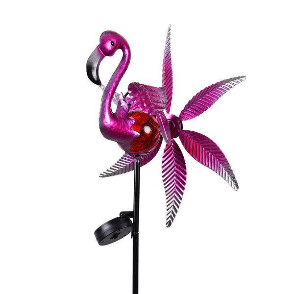 Solarbetriebener Windspinner: Rosa Flamingo image number 10