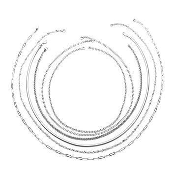 EVER TRUE zeitloses 15-teiliges Schmuckset, Edelstahl