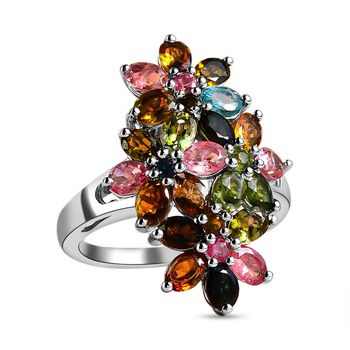 Nat&uuml;rlicher Mehrfach-Turmalin-Ring