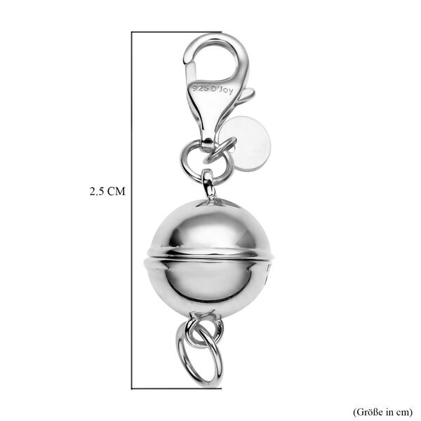 TOUCH und LOCK rhodinierter Silber-Magnet-Karabinerverschluss image number 4