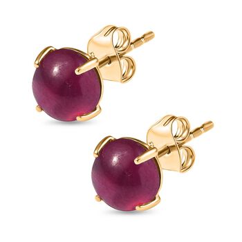 AAA Afrikanische Rubin Ohrringe in 375 Gold - 6,2 ct.