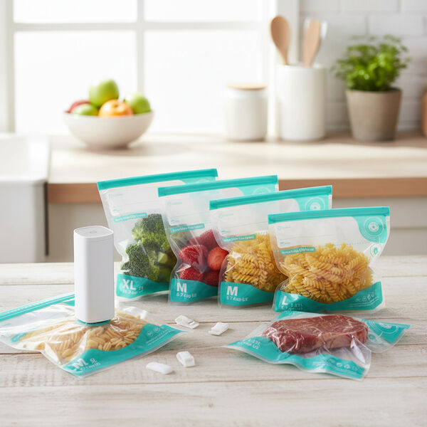 &nbsp;Mini Handvakuumierer mit 10 Vakuumbeuteln, zur Aufbewahrung von Lebensmitteln image number 3