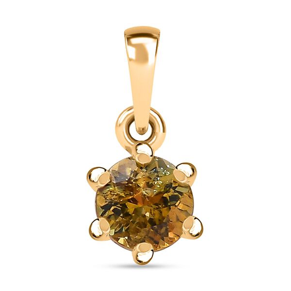 AA Natürlicher, goldener Tansanit Anhänger - 0,58 ct. image number 0