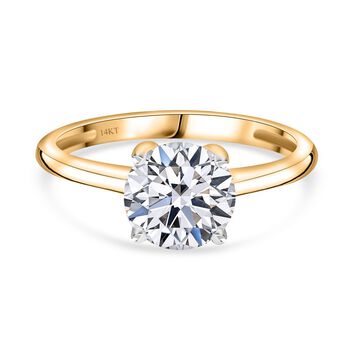 LUXURIANT DIAMOND - Lab Grown Diamant VS-EF IGI zertifiziert Ring 585 Gold (Gr&ouml;&szlig;e 19.00) ca. 2.00 ct