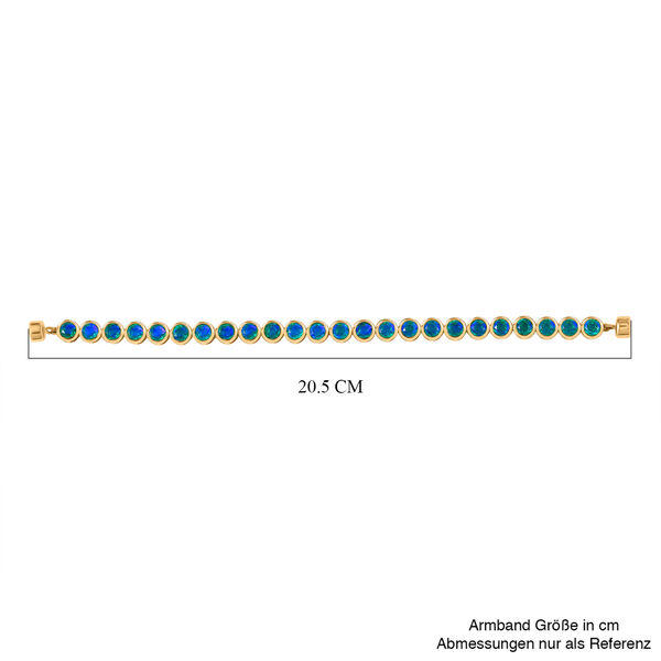 D'Joy Pfau Triplett Quarz 20cm Armband - 22,70 ct. image number 5