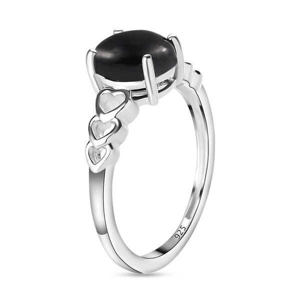 Schwarzer Spinell Ring und Anh&auml;nger, 925 Silber ca. 4,01 ct image number 5