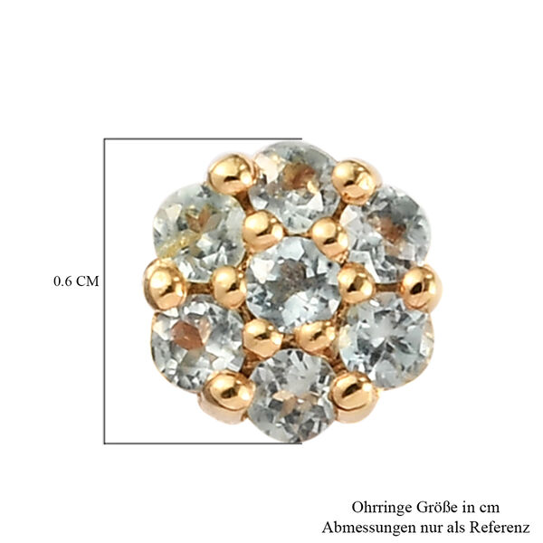Alexandrit-Ohrringe, 925 Silber Gelbgold Vermeil ca. 0,50 ct image number 5