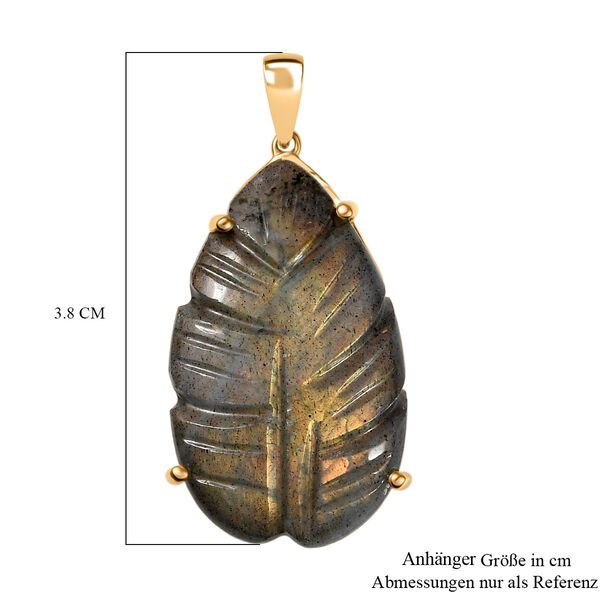 Feuer Labradorit Anhänger - 27,35 ct. image number 6