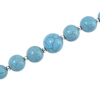 Blaue Howlit 45+5cm Halskette - 160 ct.