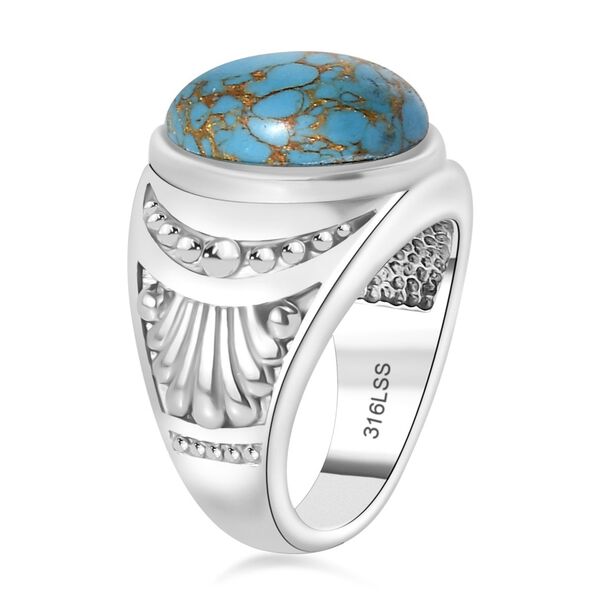 Blauer T&uuml;rkis-Ring - 5,56 ct. image number 5