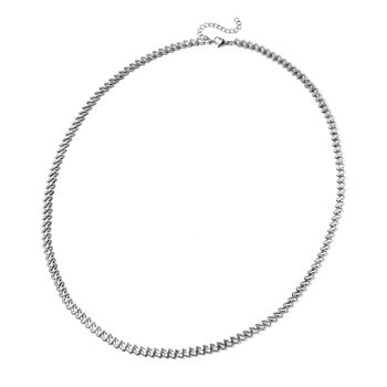 Halskette, ca. 60+5 cm in Edelstahl