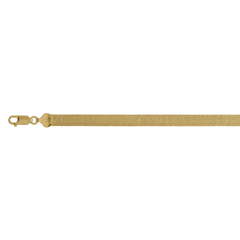 Italienisches, flaches Fischgrät-Armband, 19 cm - 8,88g image number 0