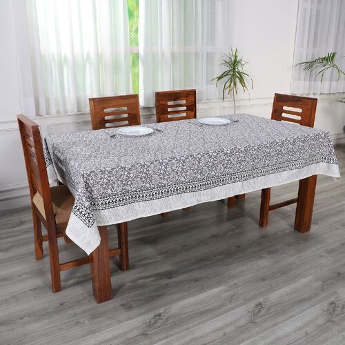 Jaipur Handstempeldruck, Tischdecke, Grau image number 0